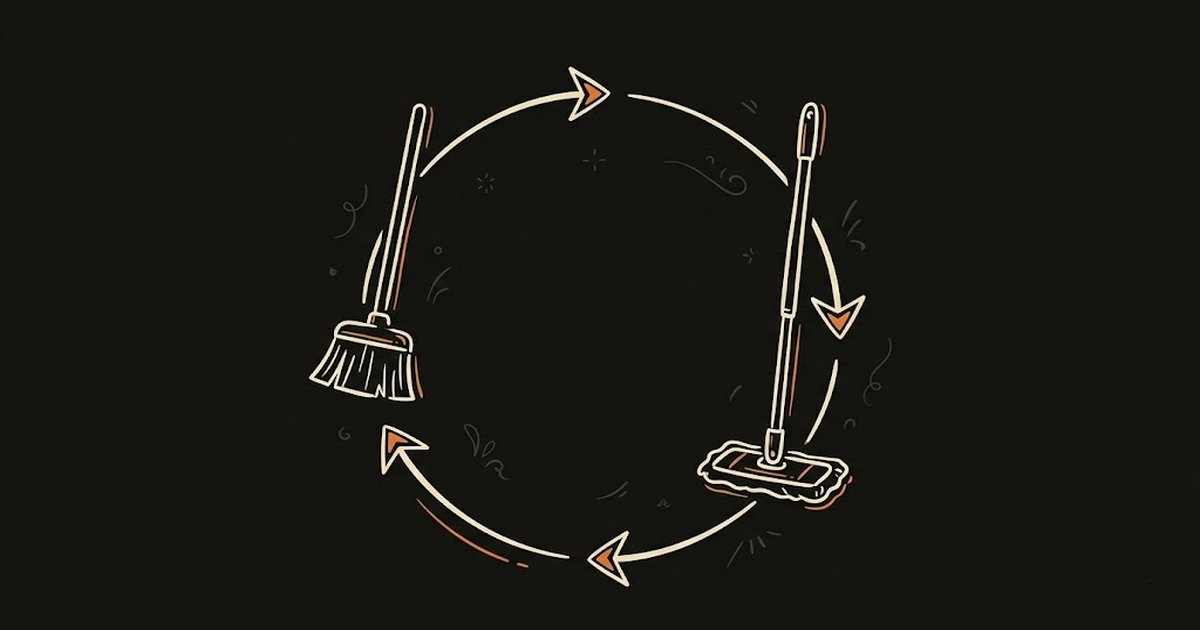 Illustration of a rotating schedule wheel for sober living home chore assignments